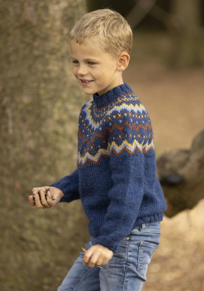 "Åke" genser- Viking Design 2332-1B Kit - 2-12 år - Viking Wool