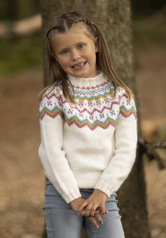 "Åke" tröja- Viking Design 2332-1A Kit - 2-12 år - Viking Wool
