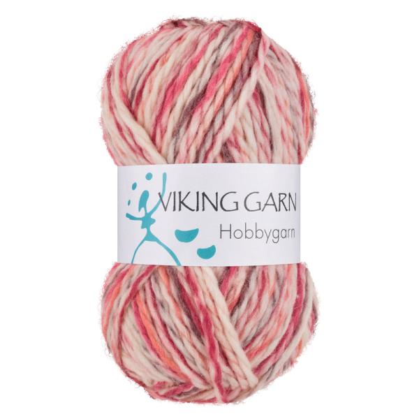 Viking Hobbygarn 983 multi rød