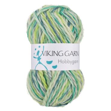 Viking Hobbygarn 982 multi grøn