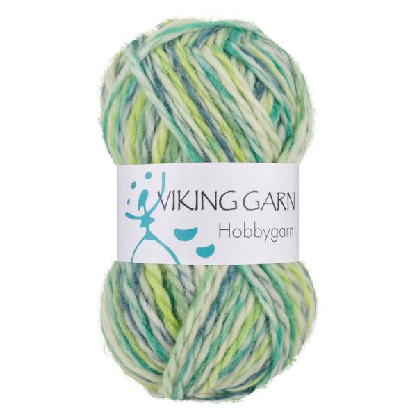 Viking Hobbygarn 982 multi grøn