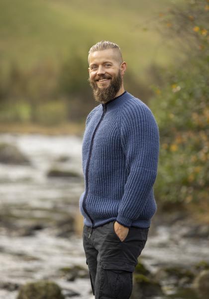 "Brekki" Cardigan - Viking Design 2336-15 Kit - XS-XXL - Viking Eco Highland Wool