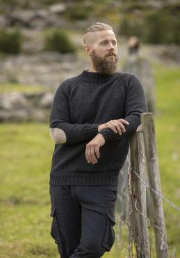 "Ullin" Genser - Viking Design 2336-14B Kit - XS-XXL - Viking Eco Highland Wool