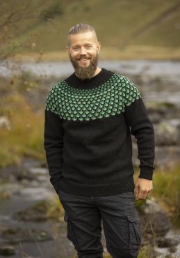 "Mort" Genser - Viking Design 2336-12 Kit - XS-XXL - Viking Eco Highland Wool "Mort" Genser - Viking Design 2336-12 Kit - XS-XXL - Viking Eco Highland Wool