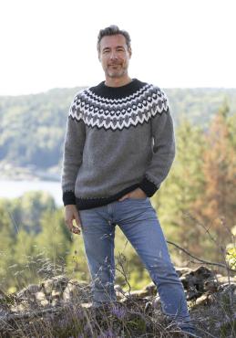 "Valdemar" genser- Viking Design 2330-14 Kit - XS-XXL - Viking Wool