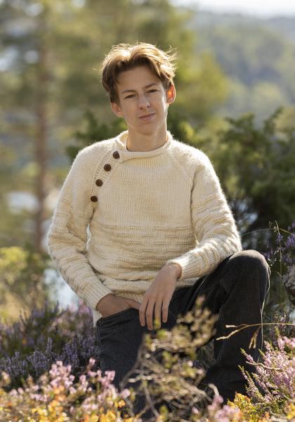 "Odin" genser- Viking Design 2330-13A Kit - XS-XXXL - Viking Wool 