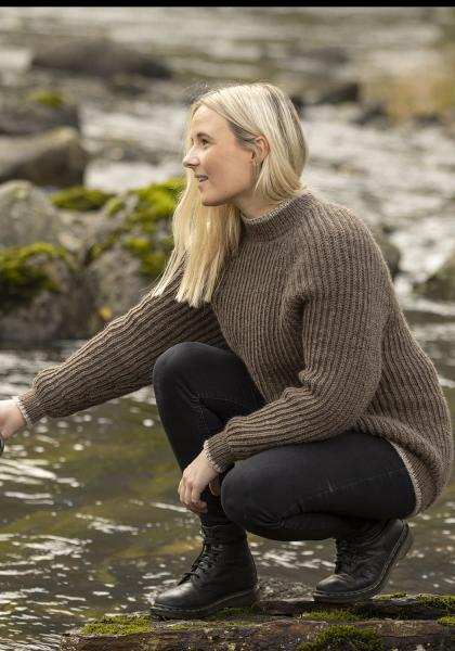 "Birna" Genser - Viking Design 2336-4 Kit - XS-XXL - Viking Eco Highland Wool