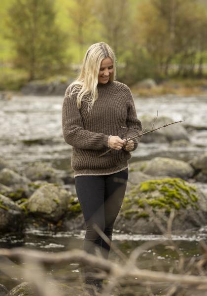"Birna" Genser - Viking Design 2336-4 Kit - XS-XXL - Viking Eco Highland Wool