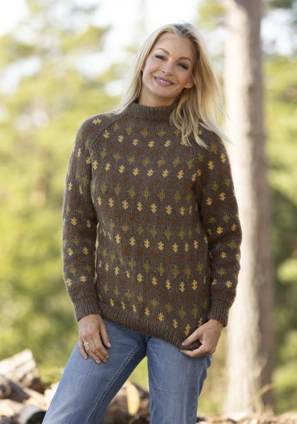 "Prudie" genser- Viking Design 2330-7A Kit - XS-XXL - Viking Wool 