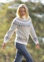 "Brianna" genser- Viking Design 2330-4 Kit - XS-XXL - Viking Wool 
