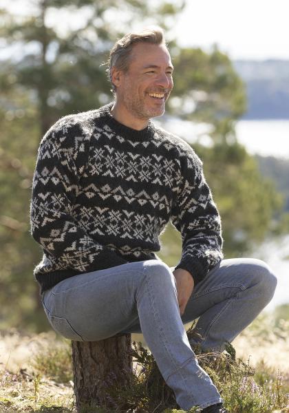 "Gisle" genser - Viking Design 2330-3 Kit - XS-XXL - Viking Wool