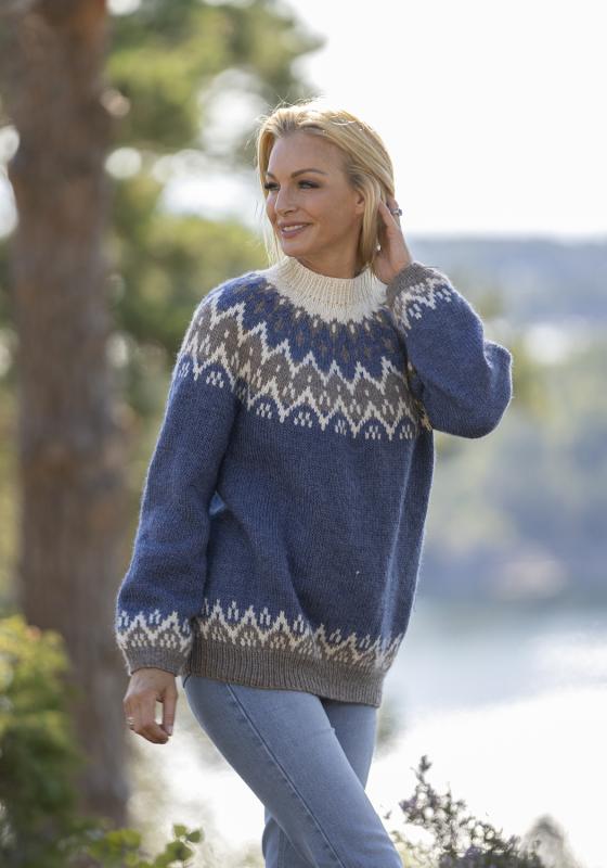 "Leandra" tröja - Viking Design 2330-2A Kit - XS-XXL - Viking Wool