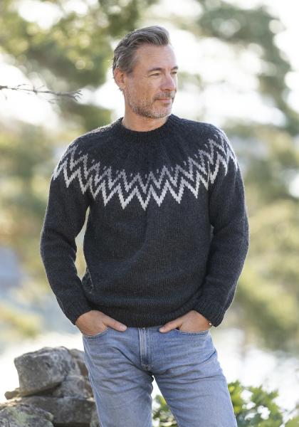 "Tonny" genser- Viking Design 2330-1B Kit - XS-XXL - Viking Wool