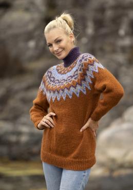 "Kraft" genser- Viking Design 2329-1i Kit - XS-XXL - Viking Wool