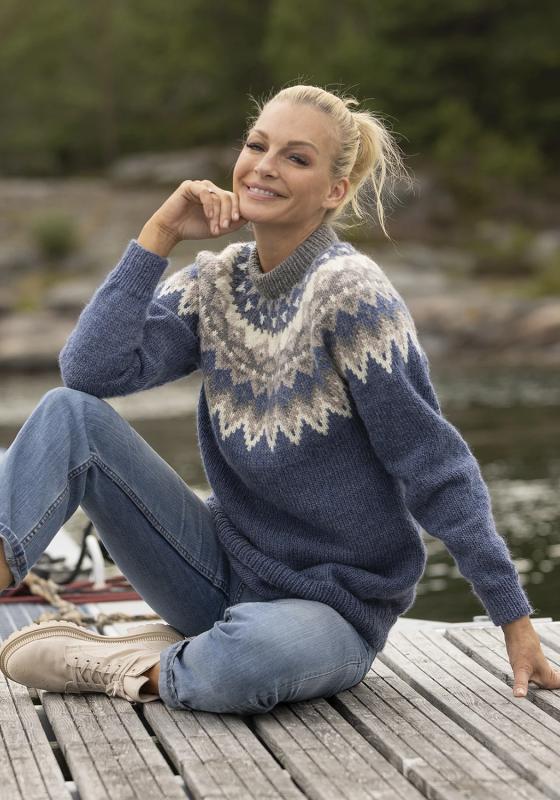 "Kraft" tröja- Viking Design 2329-1G Kit - XS-XXL - Viking Wool