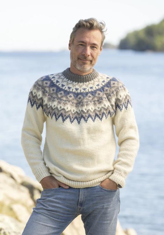 "Kraft" tröja- Viking Design 2329-1F Kit - XS-XXL - Viking Wool