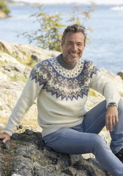 "Kraft" genser- Viking Design 2329-1F Kit - XS-XXL - Viking Wool