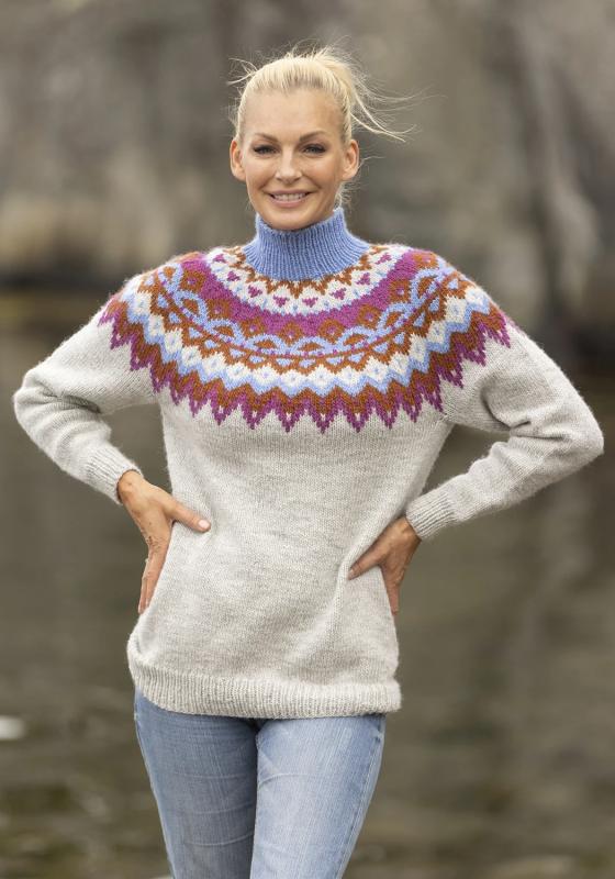 "Kraft" tröja- Viking Design 2329-1E Kit - XS-XXL - Viking Wool