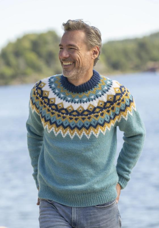 "Kraft" tröja- Viking Design 2329-1B Kit - XS-XXL - Viking Wool