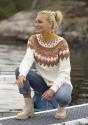 "Kraft" genser- Viking Design 2329-1C Kit - XS-XXL - Viking Wool