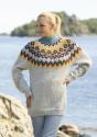 "Kraft" genser- Viking Design 2329-1A Kit - XS-XXL - Viking Wool