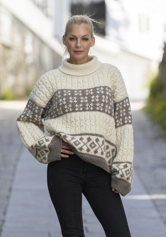 "Jinny" tröja- Viking Design 2331-3 Kit - XS-XXL - Viking Wool