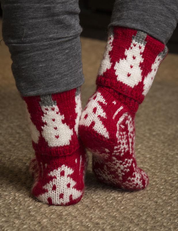 "Vinterdrøm" strumpor - Viking Design 2032-13 Kit - str 37-42 - Viking Alpaca Storm