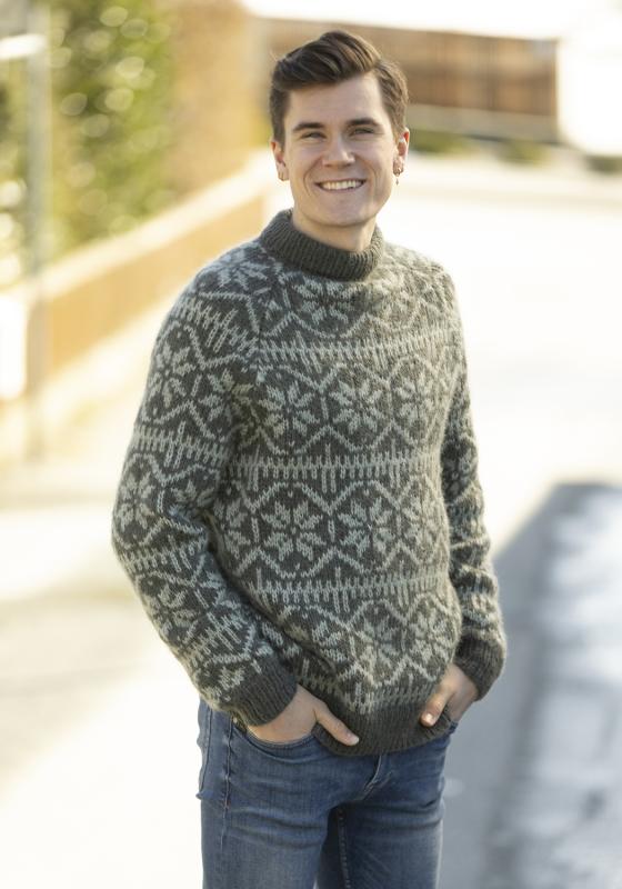 "Park" Tröja - Viking Design 2316-7A Kit - XS-XXL - Viking Alpaca Bris