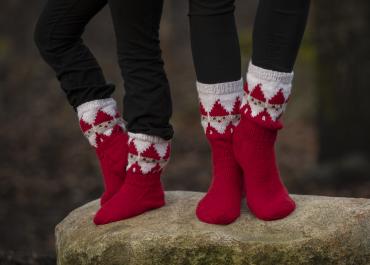 "Nisse" sokker - Viking Design 2032-8C Kit - str 24 - 46 - Viking Alpaca Storm