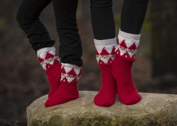 "Nisse" sokker - Viking Design 2032-8C Kit - str 24 - 46 - Viking Alpaca Storm