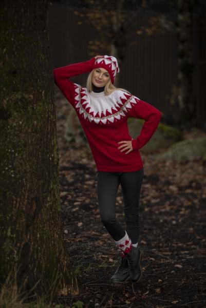 "Nisse" Hue - Viking Design 2032-8B Kit - 2 - 12 år, dame og herre - Viking Alpaca Storm