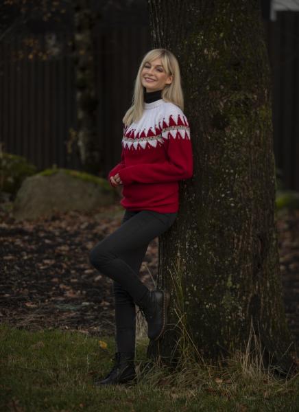 "Nisse" Genser - Viking Design 2032-8A Kit - XXS-XXXL - Viking Alpaca Storm