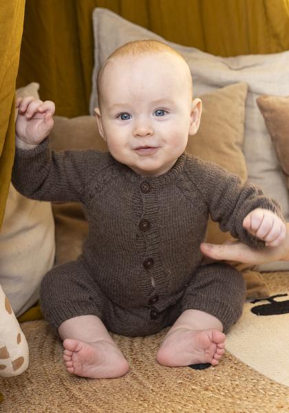 "Olai" Dragt og kyse - Viking Design 2417-20 Kit - 1 - 24 mdr - Viking Trend merino petite