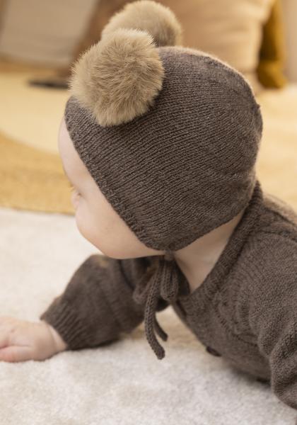 "Olai" Dragt og kyse - Viking Design 2417-20 Kit - 1 - 24 mdr - Viking Trend merino petite