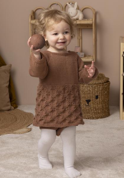 "Marna" Romperkjole - Viking Design 2417-15 Kit - 1 - 24 mdr - Viking Trend merino petite