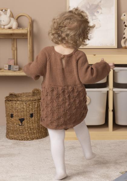 "Marna" Romperkjole - Viking Design 2417-15 Kit - 1 - 24 mdr - Viking Trend merino petite
