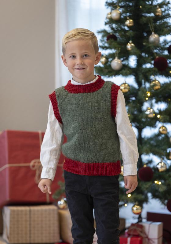 "Luka" Väst - Viking Design 2334-34 Kit - 2 - 12 år - Viking Wool
