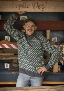 "Oppfinner" - Genseren - Viking Design 2020-2C Kit - XXS-XXXL - Viking Eco Highland Wool