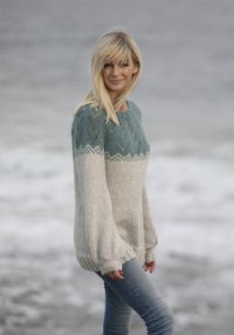 "Frisk" Genser - Viking Design 2035-7 Kit - XS-XXL - Viking Alpaca Bris