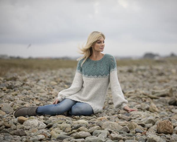 "Frisk" Genser - Viking Design 2035-7 Kit - XS-XXL - Viking Alpaca Bris