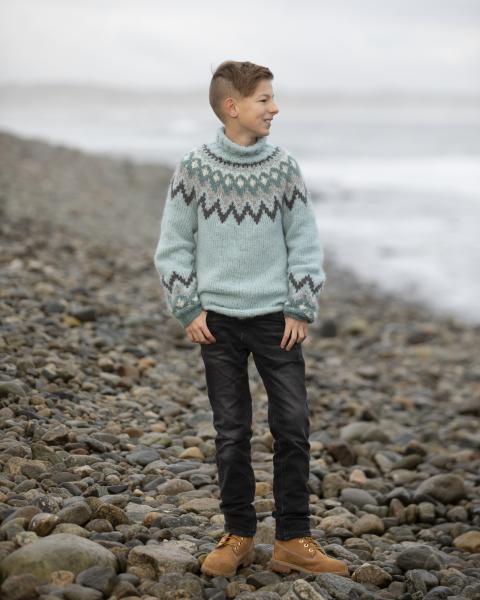 "Kathrine" Genser - Viking Design 2035-2 Kit - 2-12 År - Viking Alpaca Bris
