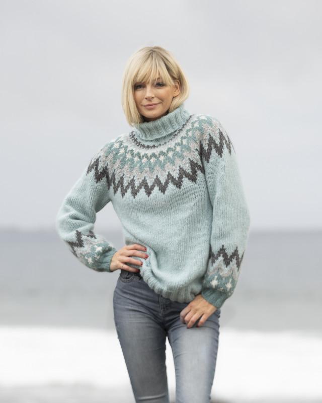 "Kathrine" Tröja - Viking Design 2035-1A Kit - XS-XXL - Viking Alpaca Bris
