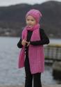 "Sørland" Halstørklæde - Viking Design 2034-8B Kit - Barn + Dame - Viking Alpaca Bris