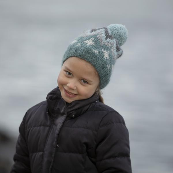 "Kathrine" Hals og hue - Viking Design 2034-1 Kit - 2-12 År - Viking Alpaca Bris