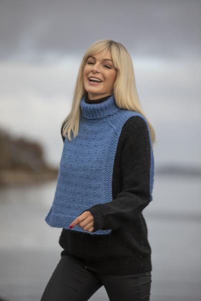 "Reie" Hals - Viking Design 2033-4 Kit - Dame - Viking Alpaca Bris