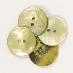 Rund Grøn Knap 20 mm 611