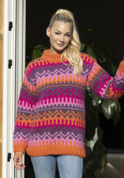 "Aria" Genser - Viking Design 2416-6 Kit - XS-XXL - Viking Alpaca Bris