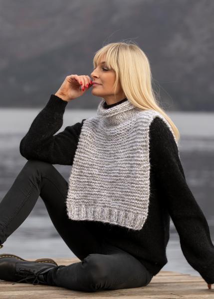 "Tikk" Hals i dobbelt garn - Viking Design 2033-2 Kit - Dame - Viking Alpaca Bris