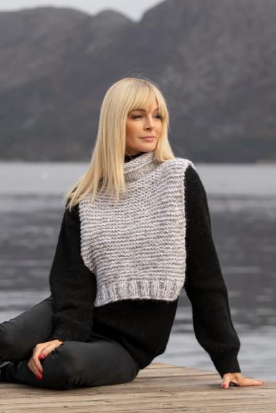 "Tikk" Hals i dobbelt garn - Viking Design 2033-2 Kit - Dame - Viking Alpaca Bris