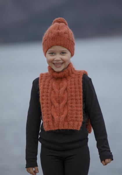 "Halm" Hals og hue - Viking Design 2033-1B Kit - Barn + Dame - Viking Alpaca Bris